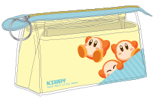 Sun-Star Stationery Kirby Waddle Dee Mitte Gusset Clear Pouch Bag - View 3