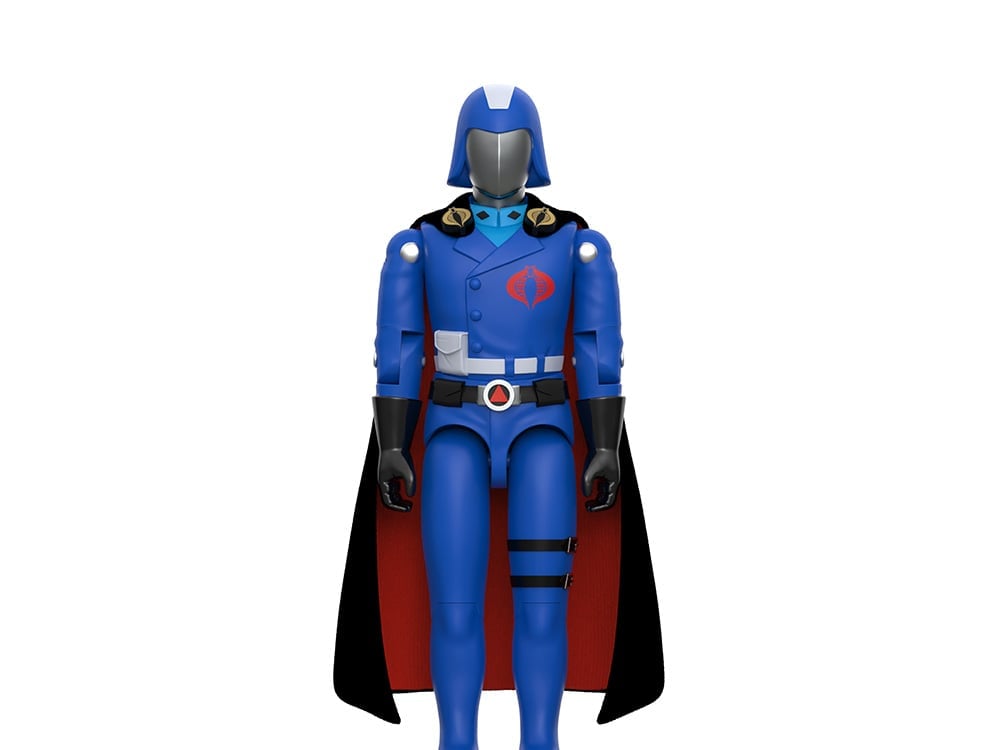 Super7 G.I. Joe ReAction+ Cobra Commander (Black Cape) Action Figure - View 2