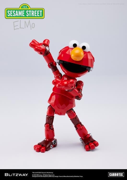 Blitzway Sesame Street Carbotix Elmo Action Figure, 6.7-Inch ABS and Die-Cast - View 17