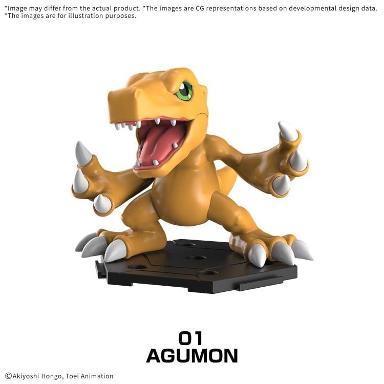 Bandai Digimon Gathering Part 1 Random Model Kit with Agumon and Tailmon - View 4