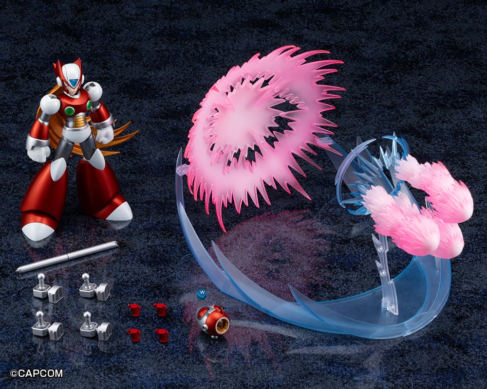 Kotobukiya Mega Man X Zero (1st Ver. Limited Edition) 1/12 Scale Model Kit 5.7-Inch - View 13