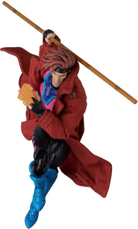 Medicom Toy MAFEX No.287 Marvel Comics Gambit (Comic Variant Ver.) Action Figure, 6-Inch - View 4