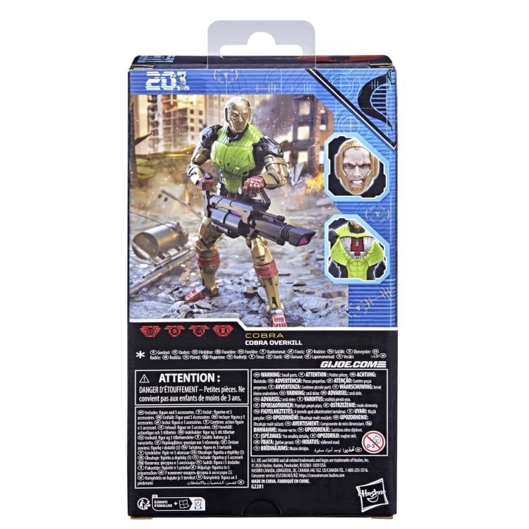 Hasbro G.I. Joe Classified Series #201 Cobra Overkill Action Figure - View 8