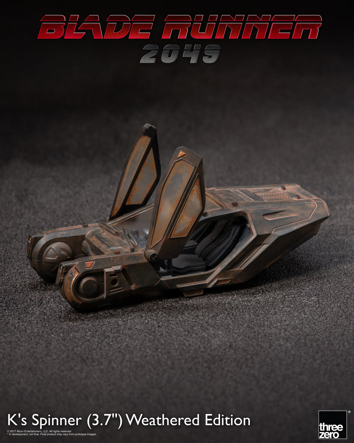 threezero Blade Runner 2049 K's Spinner Weathered Edition Exclusive Police Spinner Model - View 5
