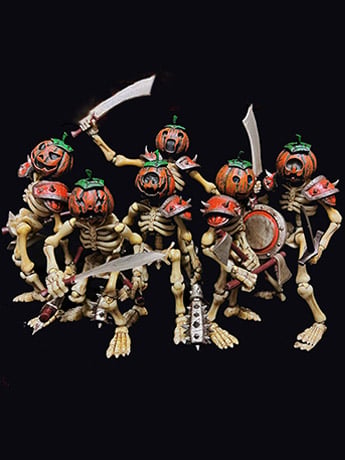 GhostRabbit YoToToY Redemption Skeletons Night Tricksters Set of 6 Skeleton Figures, 7.28-Inch