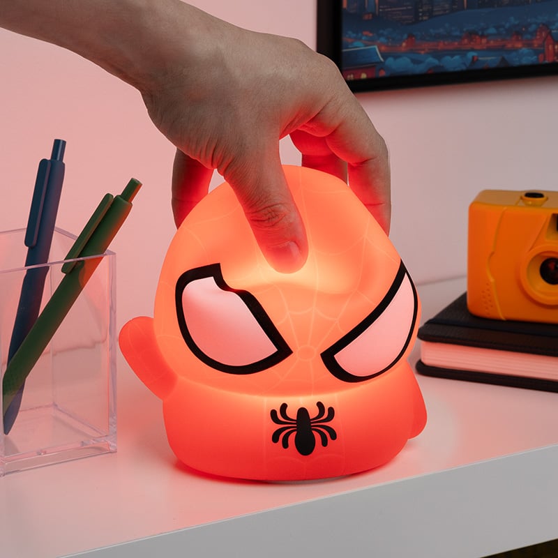 Paladone Marvel SquishyGlo Spider-Man Light, 5.5-Inch Silicone - View 5