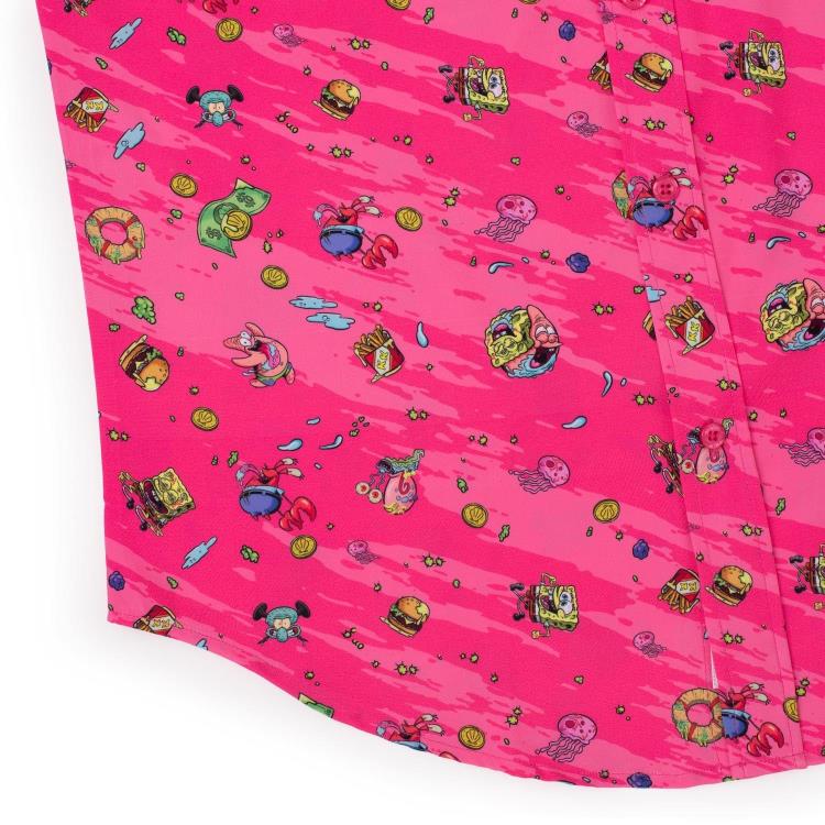 RSVLTS SpongeBob SquarePants Krusty Bobs Short Sleeve Button Up Shirt in KUNUFLEX Stretch - View 7