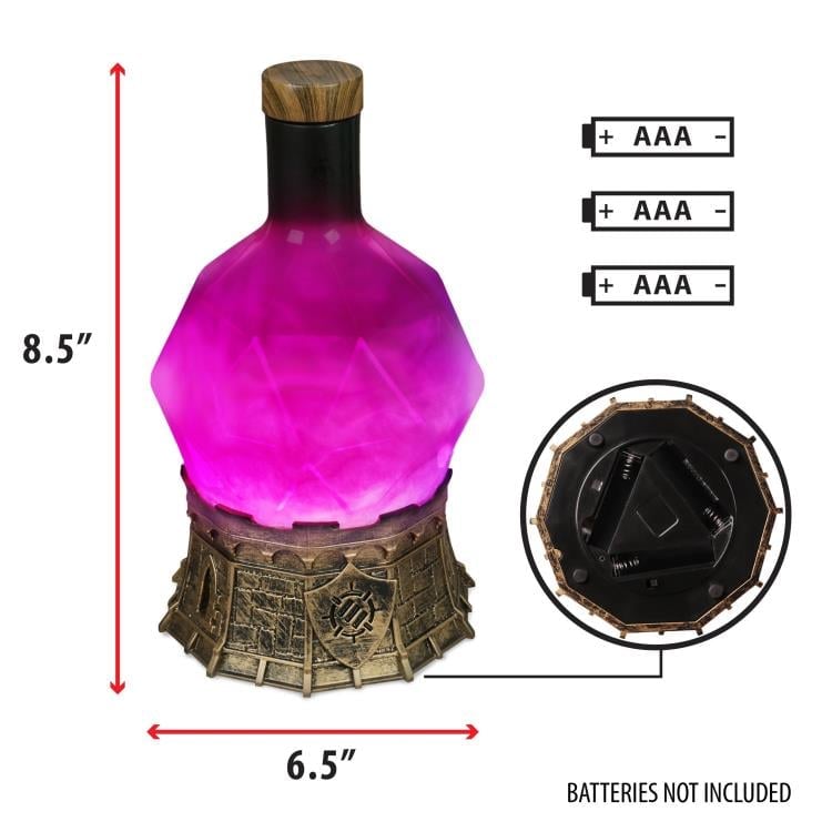Enhance Gaming Tabletop Potion Light in Purple, 8.5-Inch Decorative Gaming Accessory - View 3