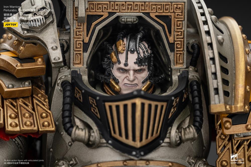JoyToy Warhammer The Horus Heresy Iron Warriors Perturabo, Primarch of the IVth Legion 1/18 Scale Action Figure (7-Inch) - View 11