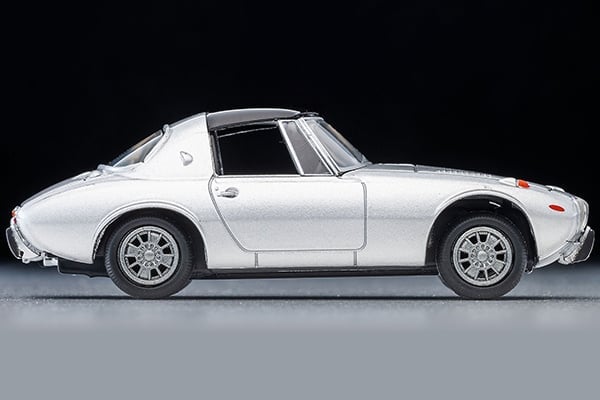 Tomytec Tomica Limited Vintage TLV-139c 1969 Toyota Sports 800 (Silver) with Custom Wheels 1/64 Scale Diecast Model - View 5