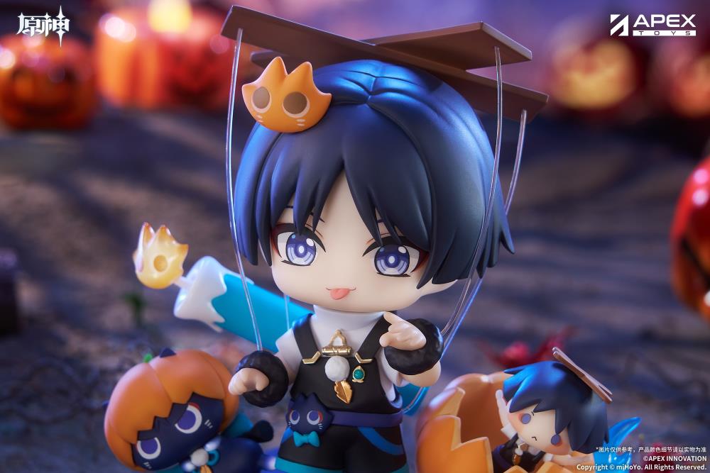Apex Genshin Impact Wanderer (Twilight Whimsy) Chibi Figure (With Bonus) 4-Inch - View 7