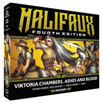 Wyrd Games Malifaux Fourth Edition Viktoria Chambers, Ashes and Blood Miniatures Set - View 3