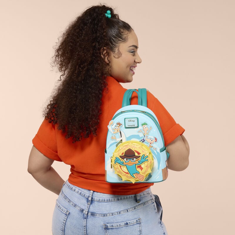 Loungefly Phineas and Ferb Light-Up Mini Backpack, 10.5-Inch - View 9