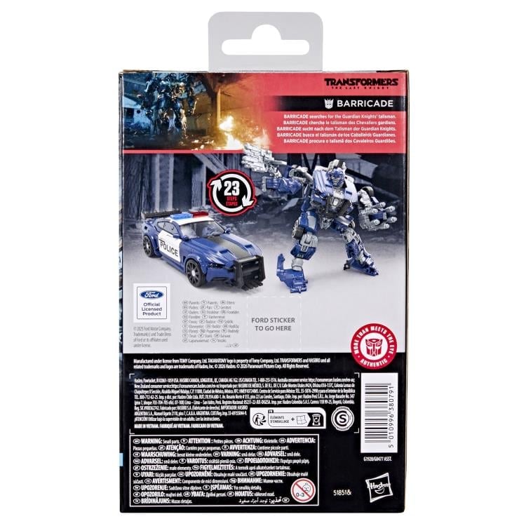 Hasbro Transformers: The Last Knight Studio Series Deluxe Class Barricade 4.5-Inch Action Figure - View 7