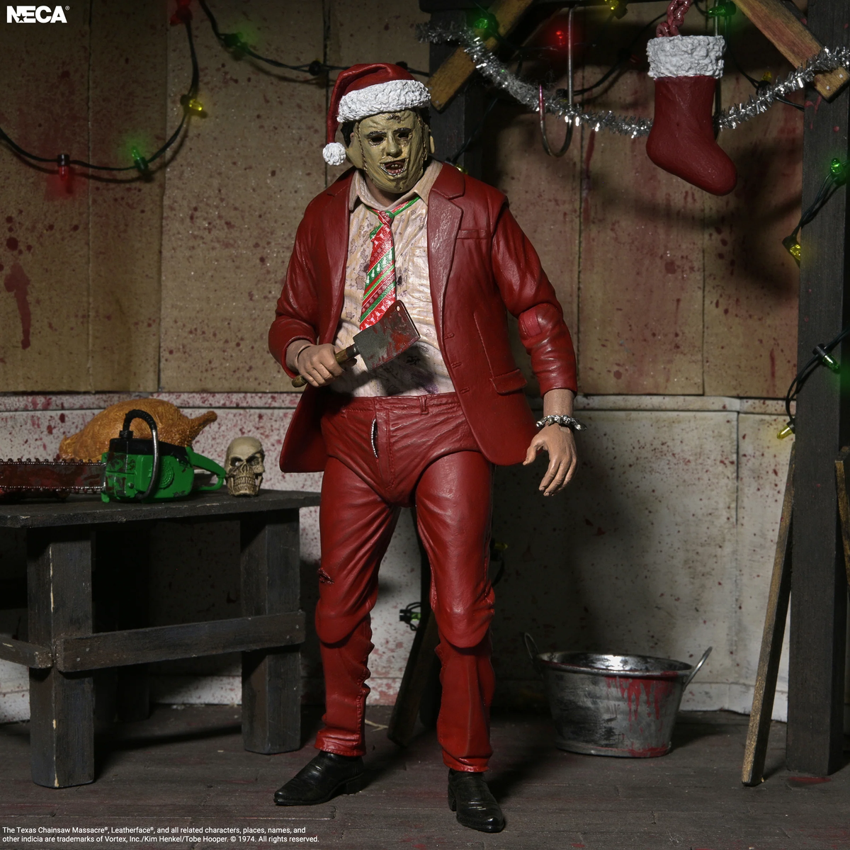 NECA The Texas Chainsaw Massacre Ultimate Santa Leatherface Action Figure - View 3