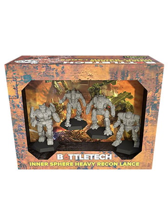 Catalyst Game Labs BattleTech Inner Sphere Heavy Recon Lance Mercenaries ForcePack Miniatures