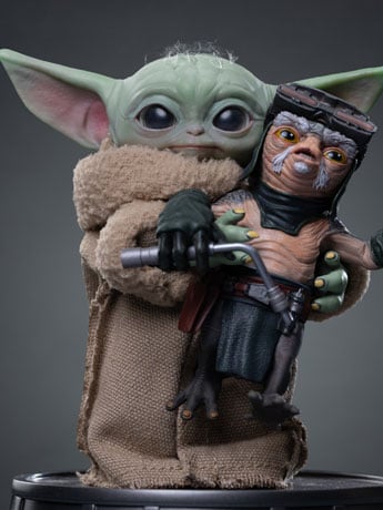 Iron Studios Star Wars: The Mandalorian and Grogu Legacy Replica Grogu No Squeezy 1/4 Scale Polystone Statue