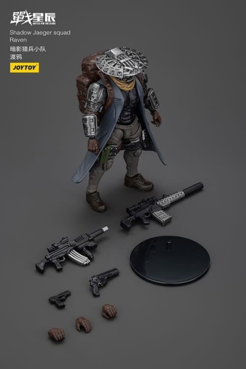 JoyToy Battle for the Stars Shadow Jaeger Squad Raven 1/18 Scale Plastic Action Figure - View 9