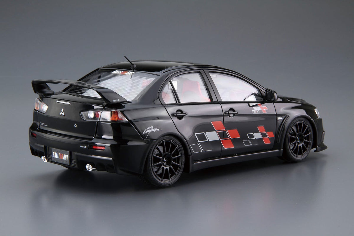 Aoshima Tuned Car #52 Mitsubishi Ralliart CZ4A Lancer Evolution X '07 1/24 Scale Plastic Model Kit - View 4