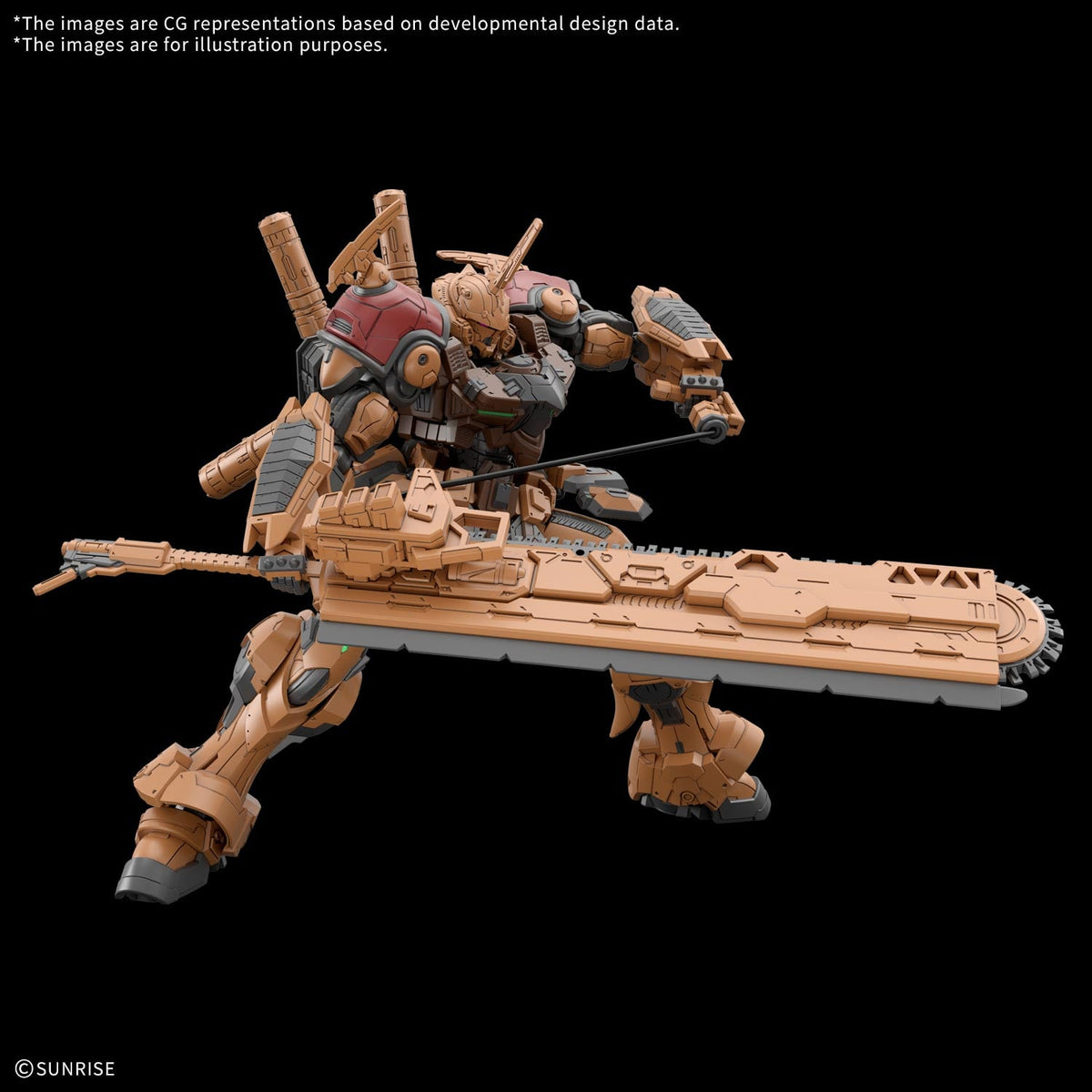 Bandai Gundam Rogue Orbit HGAA BMP4/6 Bau Bahlam 1/144 Scale Model Kit - View 3