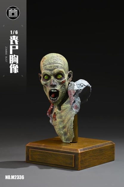 MMMToys Zombie 1/6 Scale Resin Bust, 4-Inch Collectible Statue - View 3
