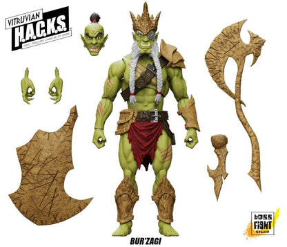 Boss Fight Studio Vitruvian H.A.C.K.S. Bur'Zagi (Mighty Orc Sovran) Action Figure - View 5