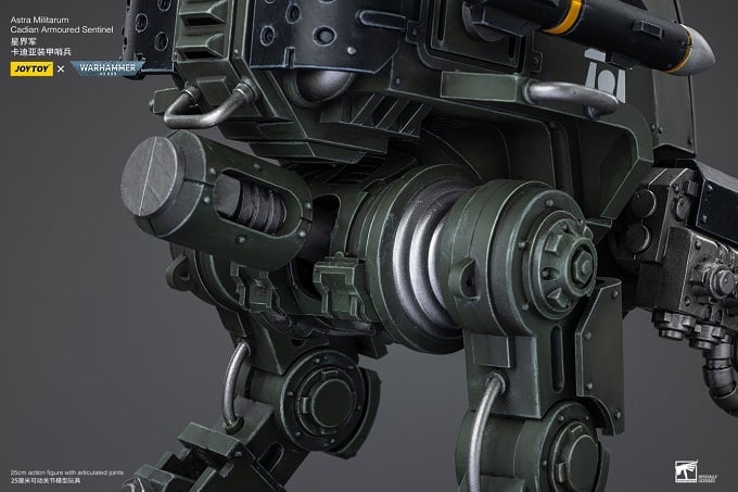 JoyToy Warhammer 40K Astra Militarum Cadian Armoured Sentinel 1/18 Scale Plastic Action Figure - View 17