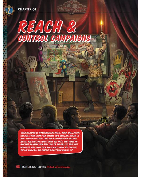 Modiphius Fallout Factions: Crew Folio Game Accessory - View 6