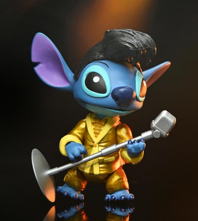 NECA Lilo & Stitch Ultimate Gold Suit Elvis Stitch Action Figure 7-Inch - View 8