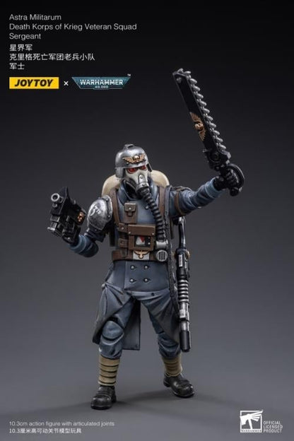 JoyToy Warhammer 40K Death Korps of Krieg Veteran Squad Guardsman Squad Sergeant 1/18 Scale Action Figure - View 3