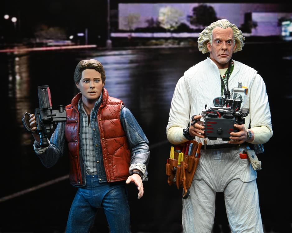 NECA Back to the Future Ultimate Doc Brown (Hazmat Suit) Action Figure - View 16