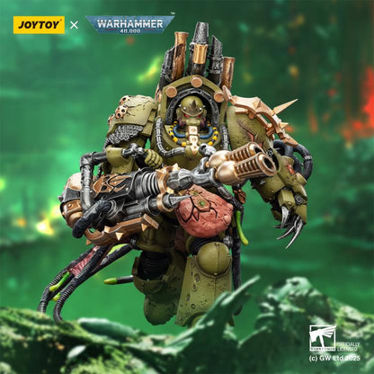 JoyToy Warhammer 40,000 Death Guard Lord of Virulence with Power Fist and Twin Plague Spewer 1/18 Scale Action Figure - View 13