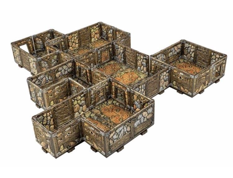 Archon Studios Dungeons & Lasers Abandoned Mines Pre-Painted Plastic Miniatures Set - View 3