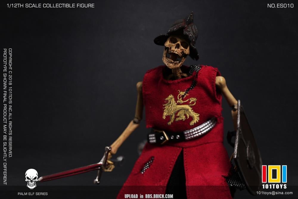 101 Toys Palm Elf Series Medieval Knight Ver. A 1/12 Scale Action Figure - View 4