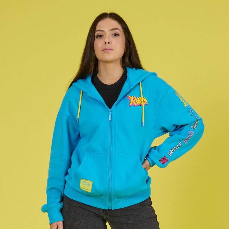 Cakeworthy Marvel X-Men Retro Hoodie with Gambit, Phoenix, Storm, Rogue, Wolverine and Cyclops - View 5