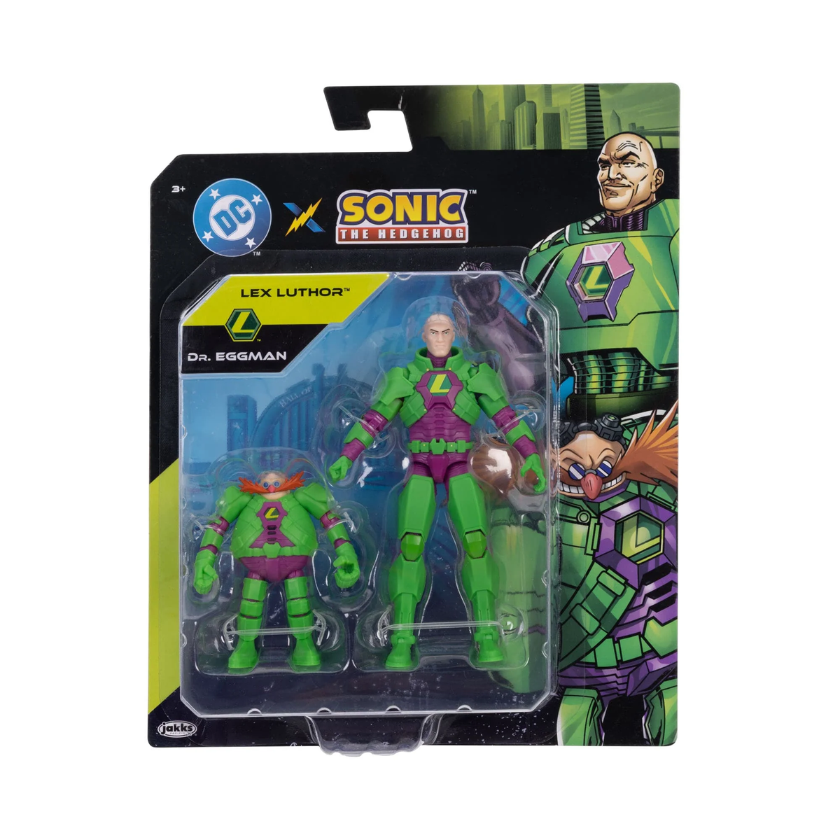 Jakks Pacific DC Comics x Sonic the Hedgehog Dr. Eggman & Lex Luthor Action Figure Two-Pack - View 5
