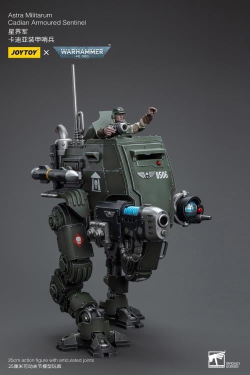 JoyToy Warhammer 40K Astra Militarum Cadian Armoured Sentinel 1/18 Scale Plastic Action Figure - View 9