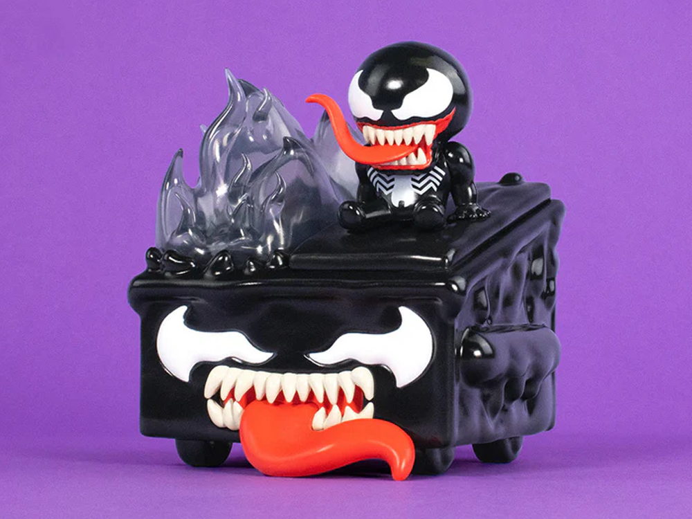 100% Soft Marvel Venom Dumpster Fire 3.5-Inch Vinyl Figure - View 2