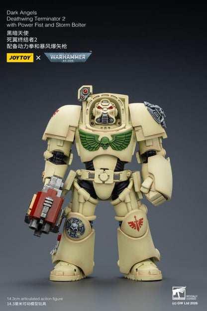 JoyToy Warhammer 40,000 Dark Angels Deathwing Terminator (Ver. 2) with Power Fist and Storm Bolter 1/18 Scale Action Figure - View 4