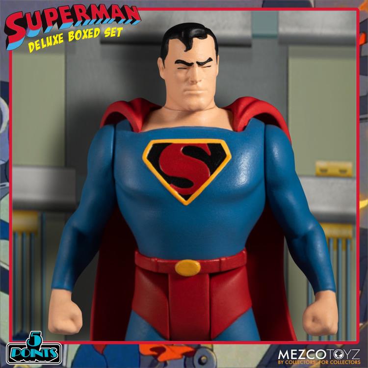 Mezco Toyz Superman: The Mechanical Monsters (1941) 5 Points Deluxe Boxed Set, 3.75-Inch - View 11