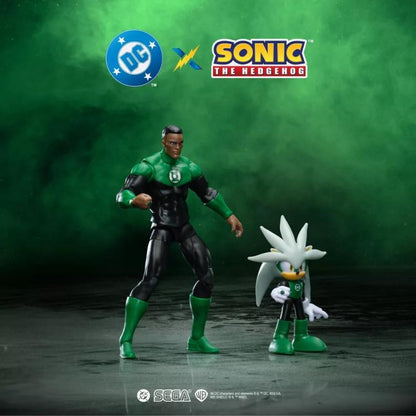 Jakks Pacific DC Comics x Sonic the Hedgehog Silver & Green Lantern Action Figure Two-Pack - View 3