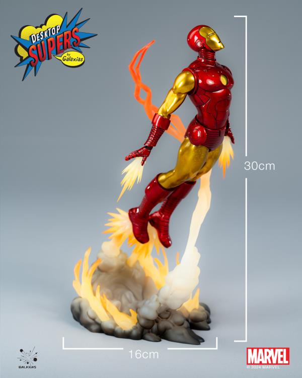 Galaxias Marvel Desktop Supers Iron Man (Classic Edition) 1/8 Scale PVC Figure, 12-Inch - View 21