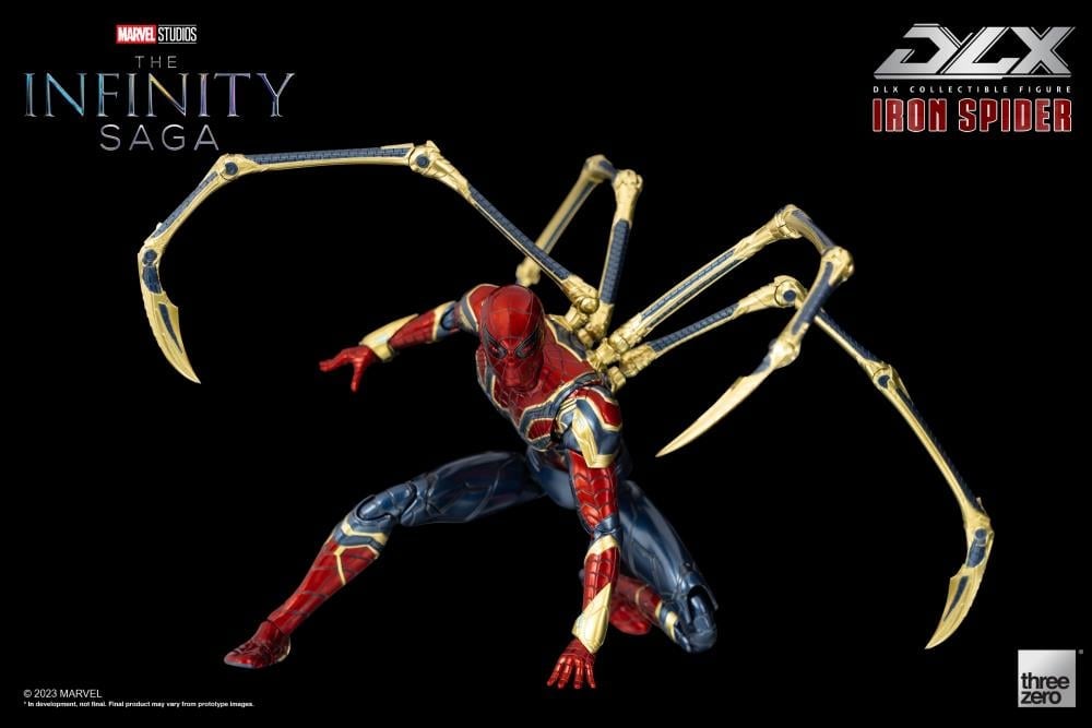 threezero Marvel Avengers: The Infinity Saga DLX Iron Spider 1/12 Scale 6.5-Inch Action Figure - View 16