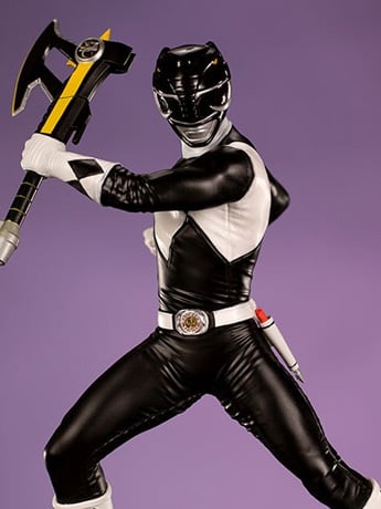 Iron Studios Mighty Morphin Power Rangers Battle Diorama Series Black Ranger 1/10 Scale Limited Edition Statue