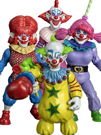 Trick or Treat Studios Killer Klowns from Outer Space 5-Inch Scale Set of 4 Action Figures