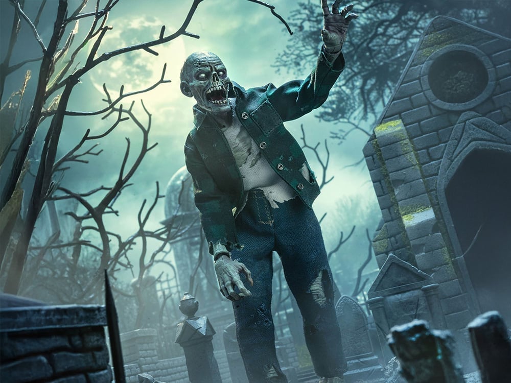 Four Horsemen Graveyard Zombies Worker (Male) Zombie Action Figure - View 2