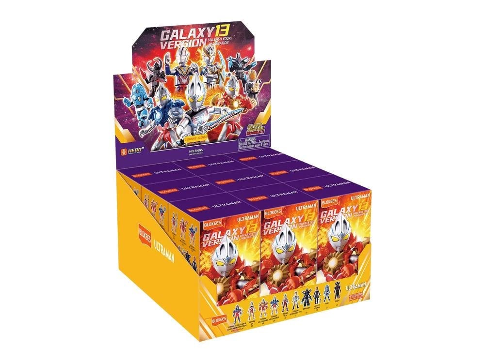 Blokees Ultraman Galaxy Version Vol.13 Unleash Your Imagination Box of 9 Random Model Kits - View 2