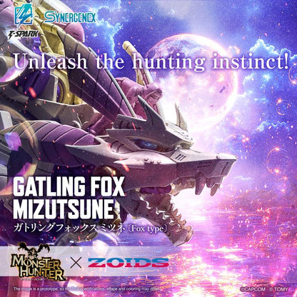 Takara Tomy Zoids x Monster Hunter Synergenex Series Gatling Fox Mizutsune 1/35 Scale Model Kit, 14-Inch - View 10