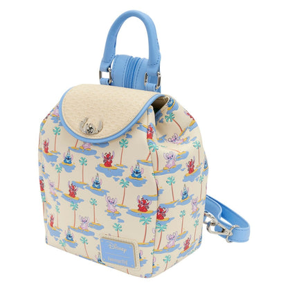 Loungefly Lilo & Stitch Angel, Stitch, & Leroy Micro Mini Backpack 8.25-Inch - View 3