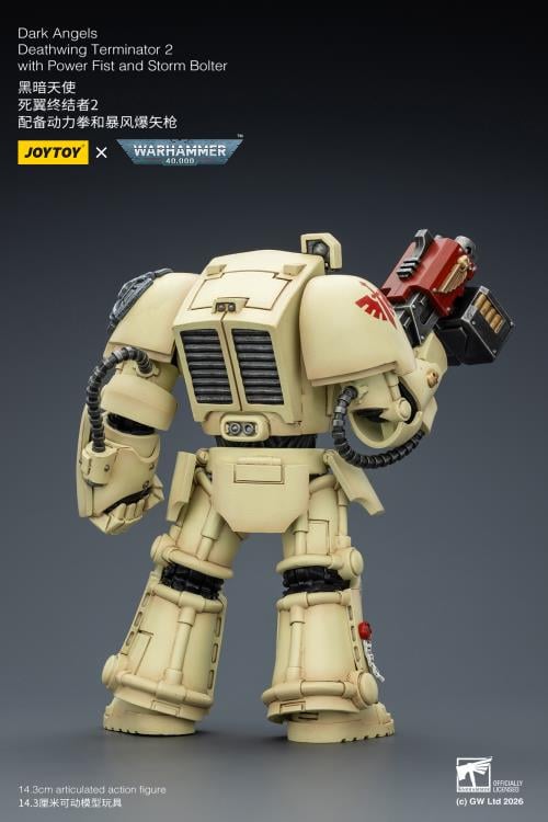JoyToy Warhammer 40,000 Dark Angels Deathwing Terminator (Ver. 2) with Power Fist and Storm Bolter 1/18 Scale Action Figure - View 7